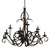 Cypress 12 Light Chandelier in Satin Black (57|202247)