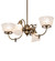 Revival Four Light Chandelier in Antique Brass (57|202105)