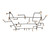 Pipedream LED Chandelier in Black & Gold (57|202059)