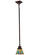 Mackintosh Leaf One Light Mini Pendant in Mahogany Bronze (57|20061)