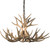 Antlers Four Light Chandelier in Antique Copper (57|200464)
