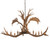 Antlers Eight Light Chandelier in Antique Copper (57|200454)