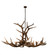 Antlers Eight Light Chandelier in Antique Copper (57|200452)
