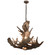 Antlers Ten Light Chandelier in Antique Copper (57|200438)