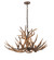 Antlers Four Light Chandelier in Antique Copper (57|200437)