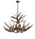 Antlers Eight Light Chandelier in Antique Copper (57|200431)