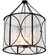 Penelope Eight Light Pendant in Textured Black & Nickel (57|200401)