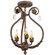 Antonia Three Light Chandelier in Gilded Tobacco (57|199249)