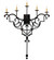 Fleur De Lys LED Wall Sconce in Distressed Costello Black (57|198848)