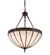 Gothic Three light Inverted Pendant in Black Metal,Craftsman Brown (57|198338)