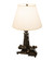Lighthouse Two Light Table Lamp in Black Metal (57|198178)