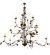 Oak Leaf 15 Light Chandelier in Cafe Noir (57|198138)