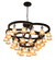 Cretella 34 Light Chandelier in Solar Black (57|197782)