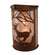 Deer at Lake Two Light Wall Sconce in Rust (57|197062)