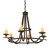 Octavia Six Light Chandelier in Mahogany Bronze (57|196944)