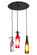 Tuscan Vineyard Three Light Pendant in Textured Black (57|196148)