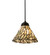 Willow One Light Mini Pendant in Textured Black (57|195418)