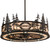Personalized 24 Light Chandel-Air in Fleshtone Idalight (Not Frosted) Oiled Bronze//Dark Oak Blades (57|195287)