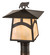 Seneca One Light Post Mount in Craftsman Brown (57|194723)