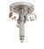 Flushmount Hardware Three Light Flushmount Hardware in Brushed Nickel (57|193640)