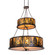 Mountain Pine 18 Light Pendant in Mahogany Bronze (57|193499)