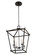 Kitzi Four Light Pendant in Black Satin Wrought Iron (57|193479)
