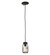 Mason Jar One Light Mini Pendant in Black Textured (57|193114)