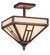 H'' Mission'' Four Light Flushmount in Mahogany Bronze (57|191901)