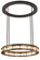 Alva 16 Light Pendant in Solar Black / Buttered Brass (57|191696)