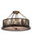 Mountain Pine Four Light Semi-Flushmount in Antique Copper & Green Needles (57|191691)