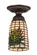 Pine Barons One Light Flushmount in Mahogany Bronze (57|190970)