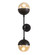 Bola Two Light Wall Sconce in Black Metal (57|190424)