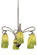 Terra Verde Six Light Chandelier in Nickel (57|189454)