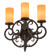 Ashley Three Light Wall Sconce in Costello Black (57|189166)