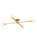 Pronograde Four Light Flushmount in Brushed Brass (57|189039)