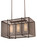 Kitzi Golpe Three Light Pendant in Cafe Noir (57|188937)