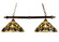 Jeweled Grape Two Light Island Pendant in Mahogany Bronze (57|18847)