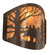 Bear At Lake Two Light Wall Sconce in Timeless Bronze (57|188368)