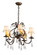 Chantilly Five Light Chandelier in French Bronzed,Crystal (57|187283)