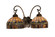 Tiffany Candice Two Light Wall Sconce in Mahogany Bronze Mahogany Bronze (57|18690)