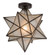 Moravian Star One Light Flushmount in Craftsman Brown (57|186688)