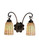 Terra Bone Two Light Wall Sconce in Mahogany Bronze (57|18646)