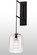 Pastilla One Light Wall Sconce in Solar Black (57|186391)