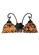 Fishscale Two Light Wall Sconce in Mahogany Bronze (57|18632)
