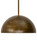Gravity One Light Pendant in Antique Brass (Matte/Gloss) (57|186159)
