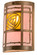 Bungalow Rose Two Light Wall Sconce in Antique Copper,Natural Wood (57|185655)