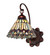 Tiffany Jeweled Peacock One Light Wall Sconce in Craftsman Brown (57|18525)