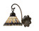 Tiffany Jeweled Peacock One Light Wall Sconce in Craftsman Brown (57|18525)