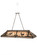 Elk & Deer At Lake Nine Light Oblong Pendant in Timeless Bronze (57|184266)