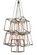 Kitzi Nine Light Pendant in Chrome Powder Coat (57|183998)